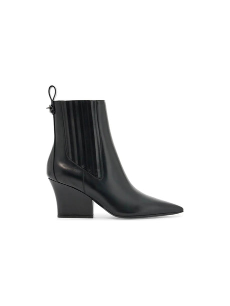 Beatle Leather Ankle Boots-Valentino Garavani-JOHN JULIA