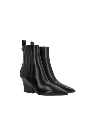 Vlogo Brushed Leather Beatle Boots-VALENTINO GARAVANI-JOHN JULIA