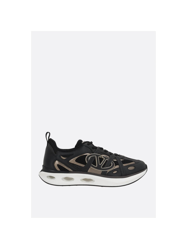 VLogo Easyjog Sneakers In Leather And Fabric-VALENTINO GARAVANI-JOHN JULIA