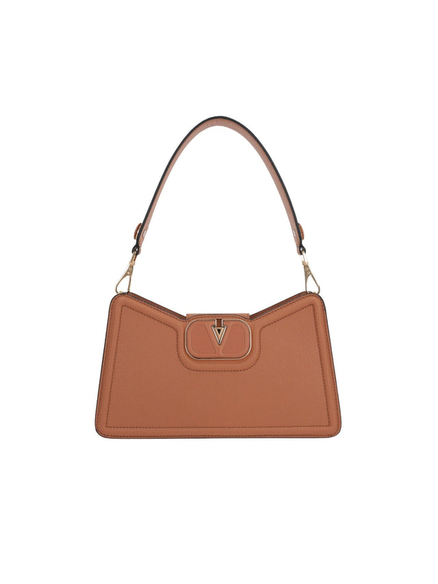 VALENTINO GARAVANI-Vlogo Grainy Leather Crossbody Bag-JOHN JULIA