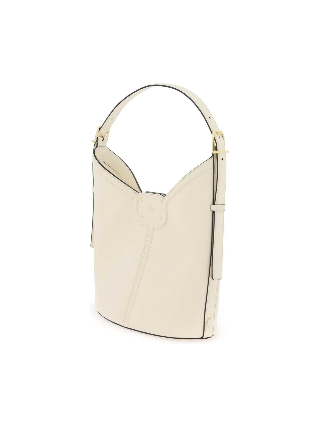 VALENTINO GARAVANI-VLogo Leather Hobo Bag-JOHN JULIA