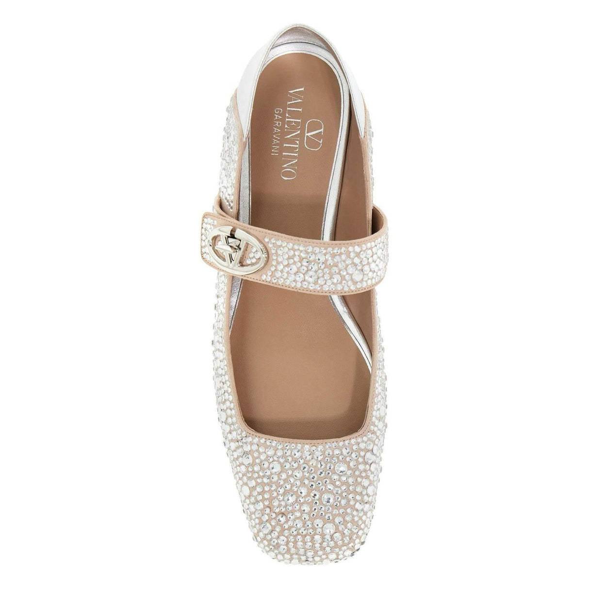 VLogo Locker Crystal Mary Jane Ballerinas.