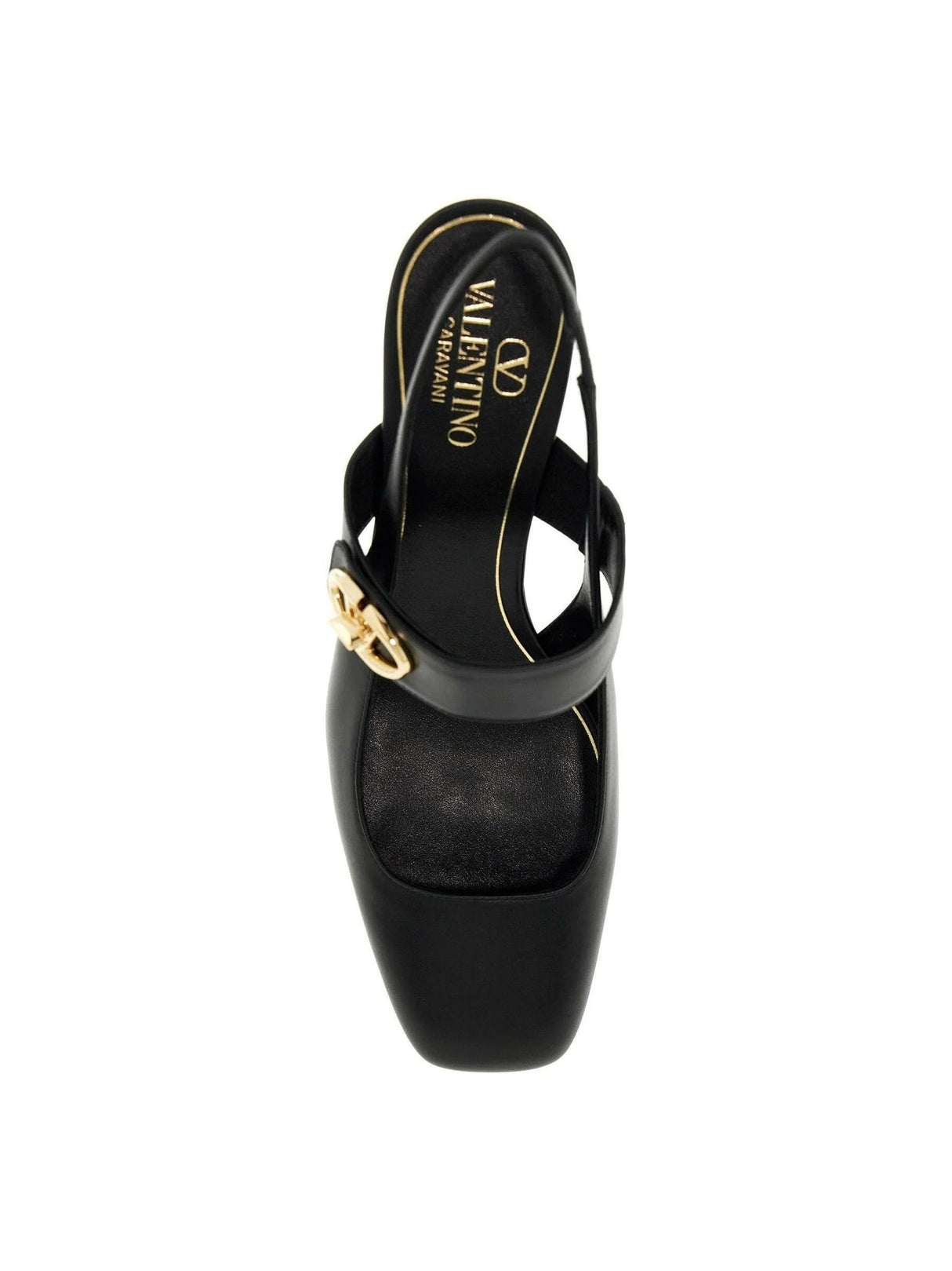 VLogo Locker Mary-Jane Leather Pumps.