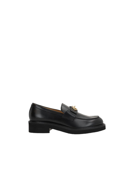 Vlogo Locker Smooth Leather Loafers-VALENTINO GARAVANI-JOHN JULIA