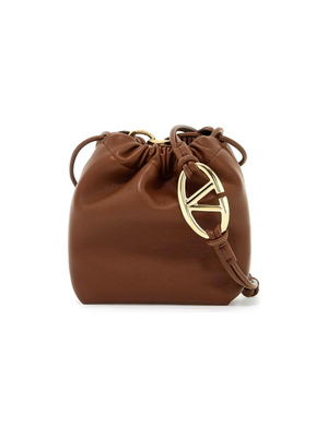 Vlogo Pouf Nappa Leather Bucket Bag.