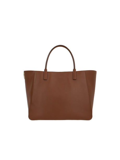 Vlogo Side Smooth Leather Tote Bag-VALENTINO GARAVANI-JOHN JULIA