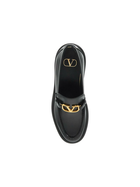 Vlogo Signature Calfskin Loafers.