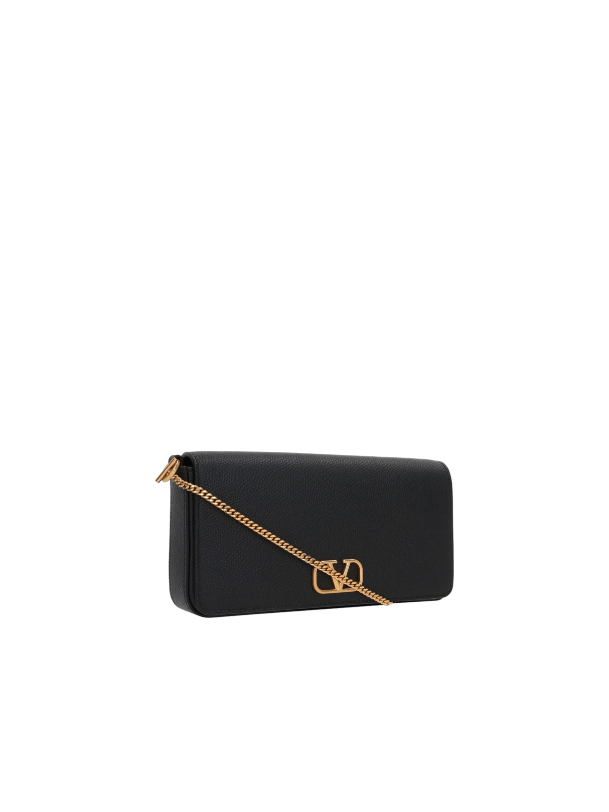 VLogo Signature Grainy Leather Clutch-VALENTINO GARAVANI-JOHN JULIA