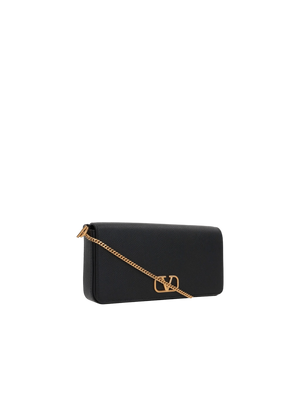 VLogo Signature Grainy Leather Clutch-VALENTINO GARAVANI-JOHN JULIA