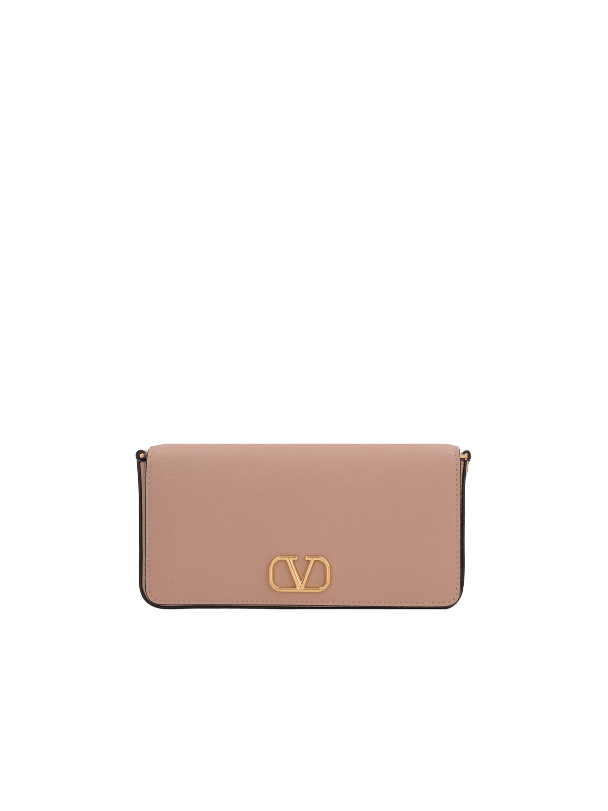 VLogo Signature Grainy Leather Clutch-VALENTINO GARAVANI-JOHN JULIA