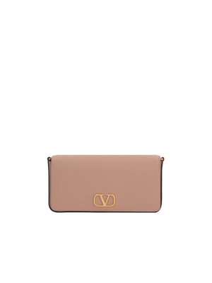 VLogo Signature Grainy Leather Clutch-VALENTINO GARAVANI-JOHN JULIA