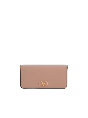 VLogo Signature Grainy Leather Clutch-VALENTINO GARAVANI-JOHN JULIA