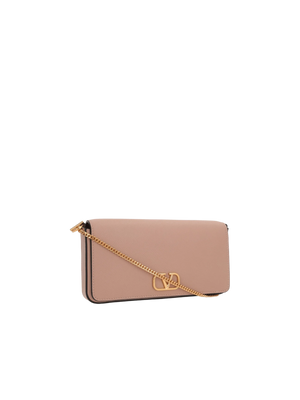 VLogo Signature Grainy Leather Clutch-VALENTINO GARAVANI-JOHN JULIA