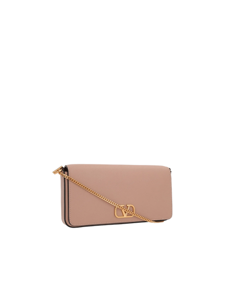 VLogo Signature Grainy Leather Clutch-VALENTINO GARAVANI-JOHN JULIA