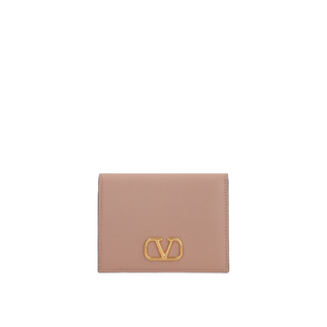 Vlogo Signature Grainy Leather Compact Wallet-VALENTINO GARAVANI-JOHN JULIA