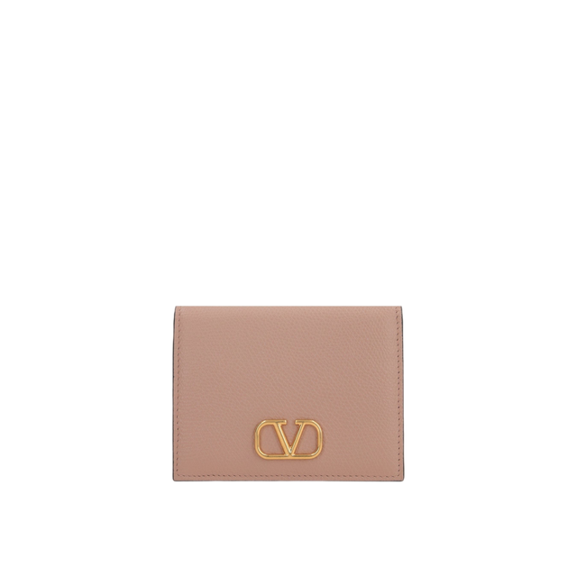 Vlogo Signature Grainy Leather Compact Wallet-VALENTINO GARAVANI-JOHN JULIA