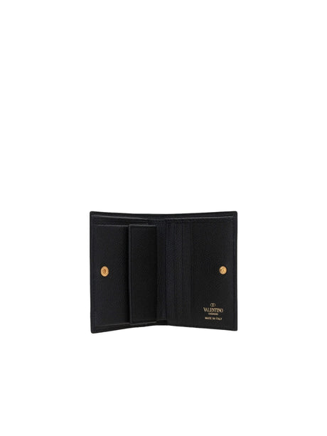 Vlogo Signature Grainy Leather Compact Wallet-VALENTINO GARAVANI-JOHN JULIA