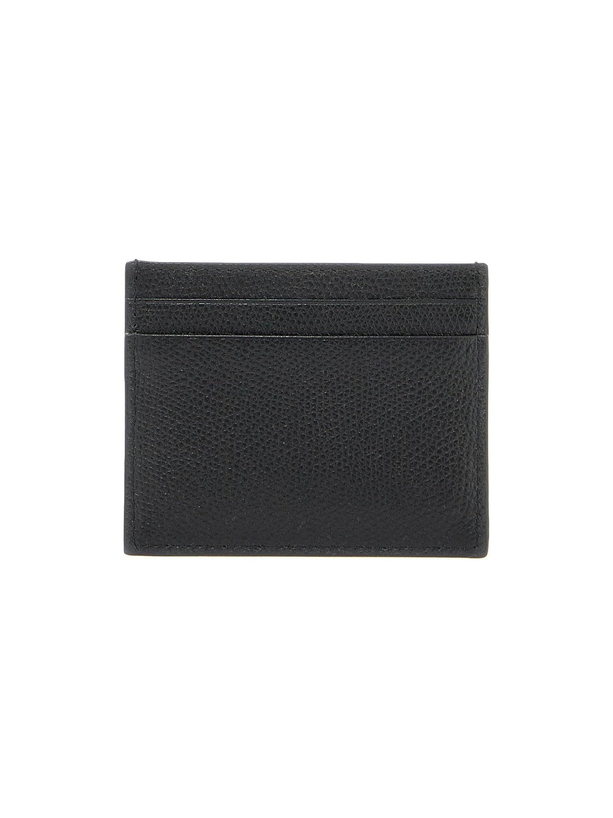 VLogo Signature Hammered Leather Card Holder