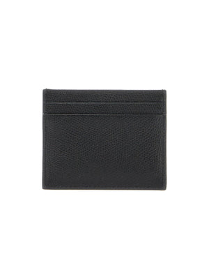 VLogo Signature Hammered Leather Card Holder