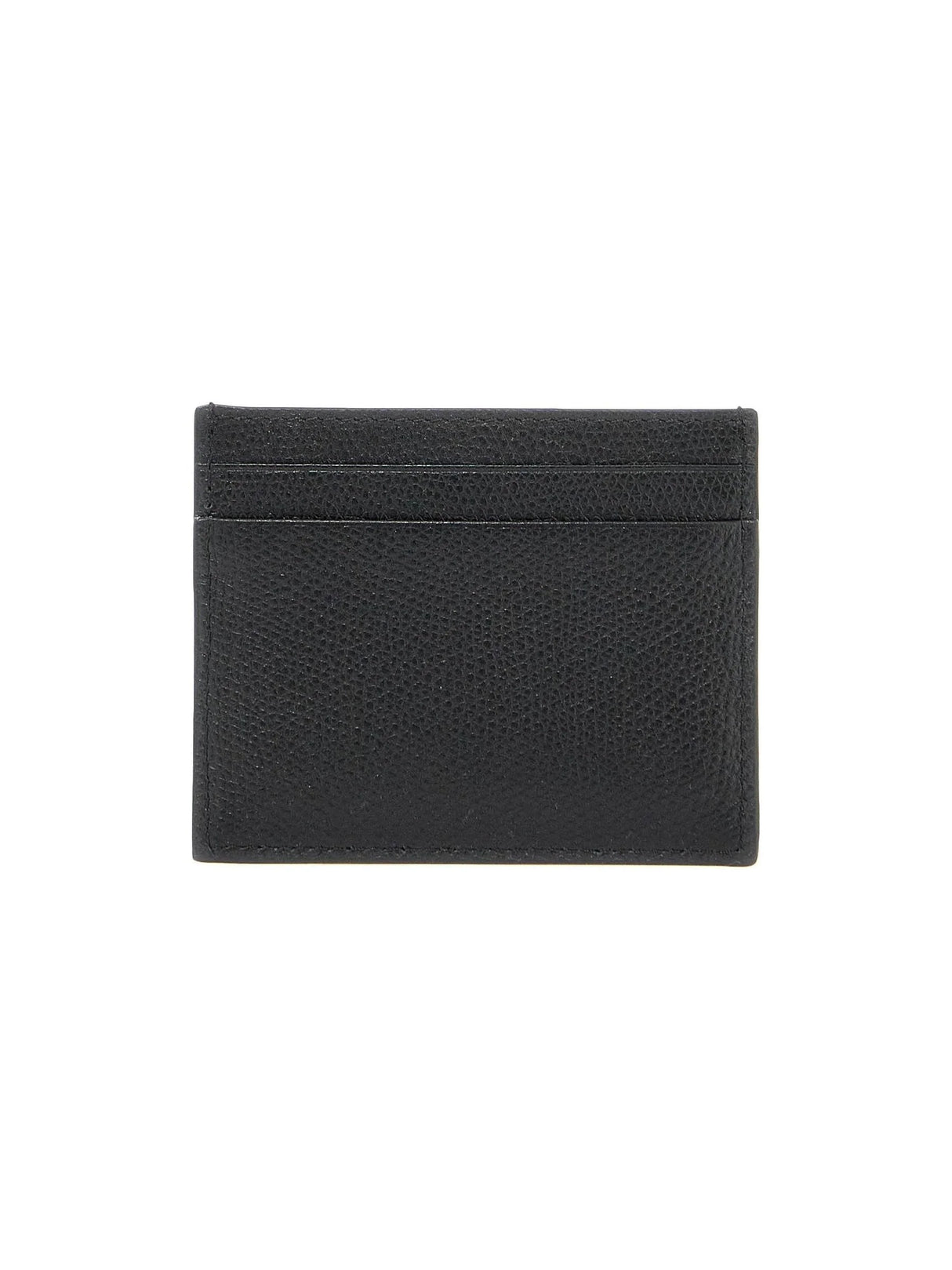 VLogo Signature Hammered Leather Card Holder - OS - Women > Accessories > Wallets and Small Leather Goods > Card holders