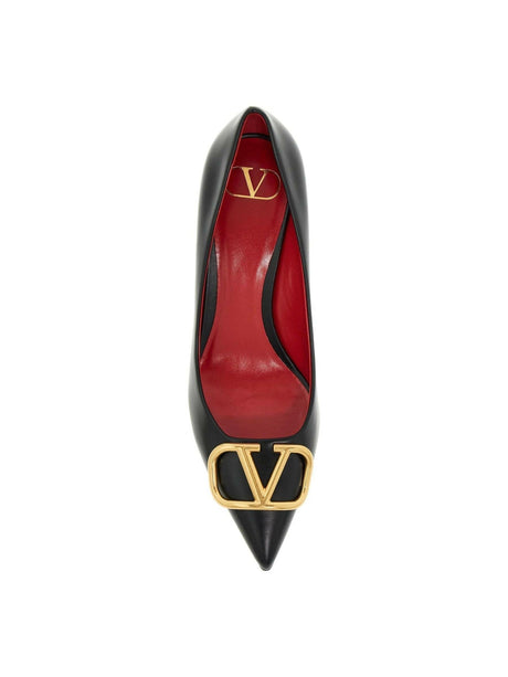 Vlogo Signature Leather Pumps.