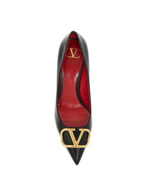 Vlogo Signature Leather Pumps.