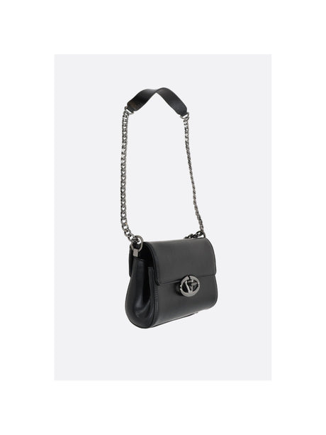 VLogo Signature Leather Shoulder Bag-VALENTINO GARAVANI-JOHN JULIA