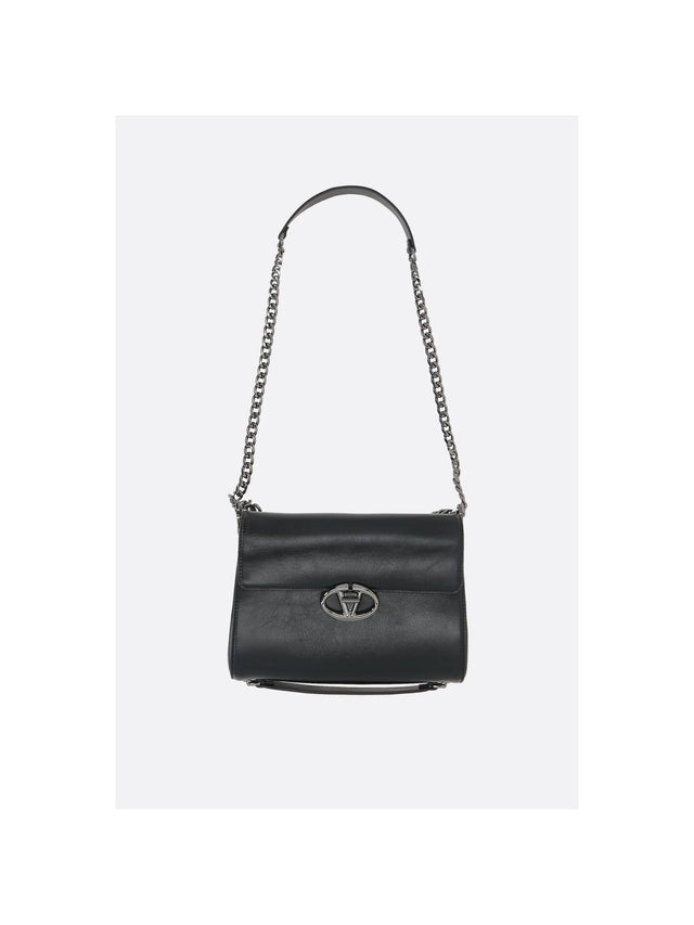 VLogo Signature Leather Shoulder Bag-VALENTINO GARAVANI-JOHN JULIA