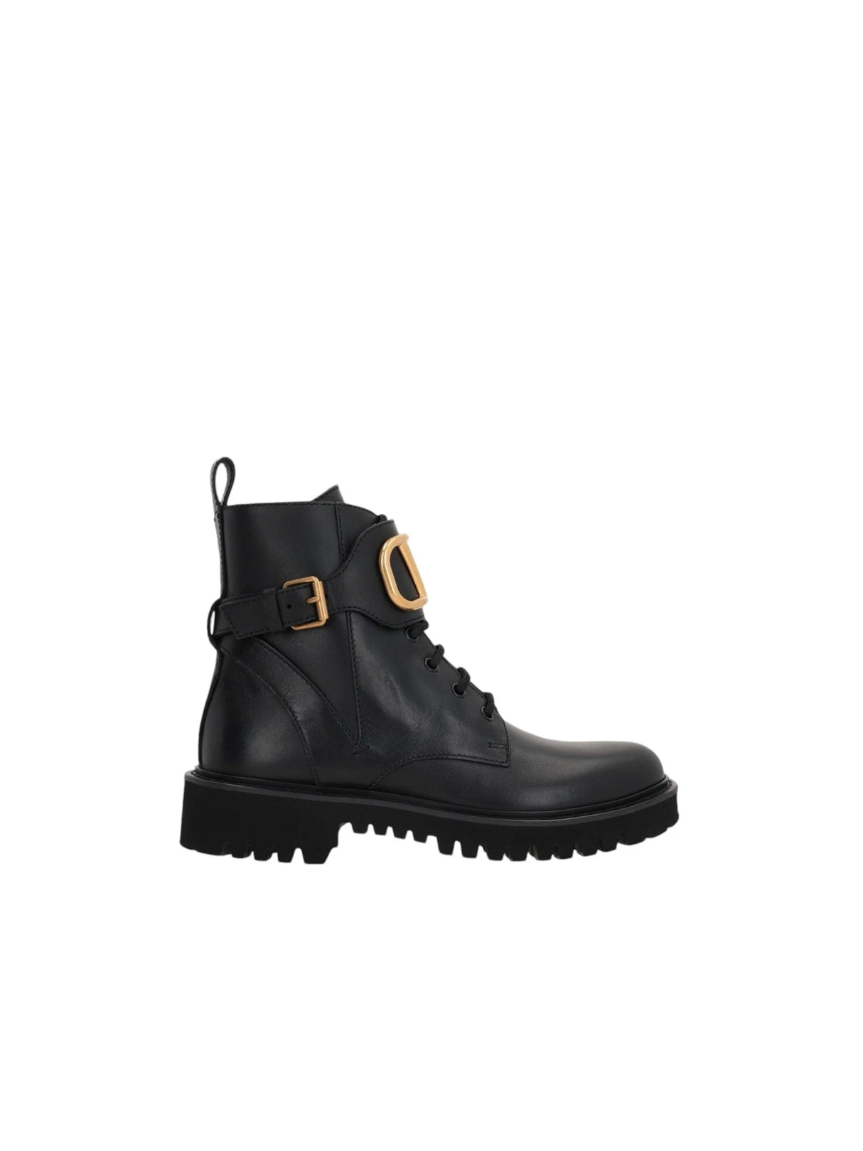 Vlogo Signature Smooth Leather Combat Boots-VALENTINO GARAVANI-JOHN JULIA