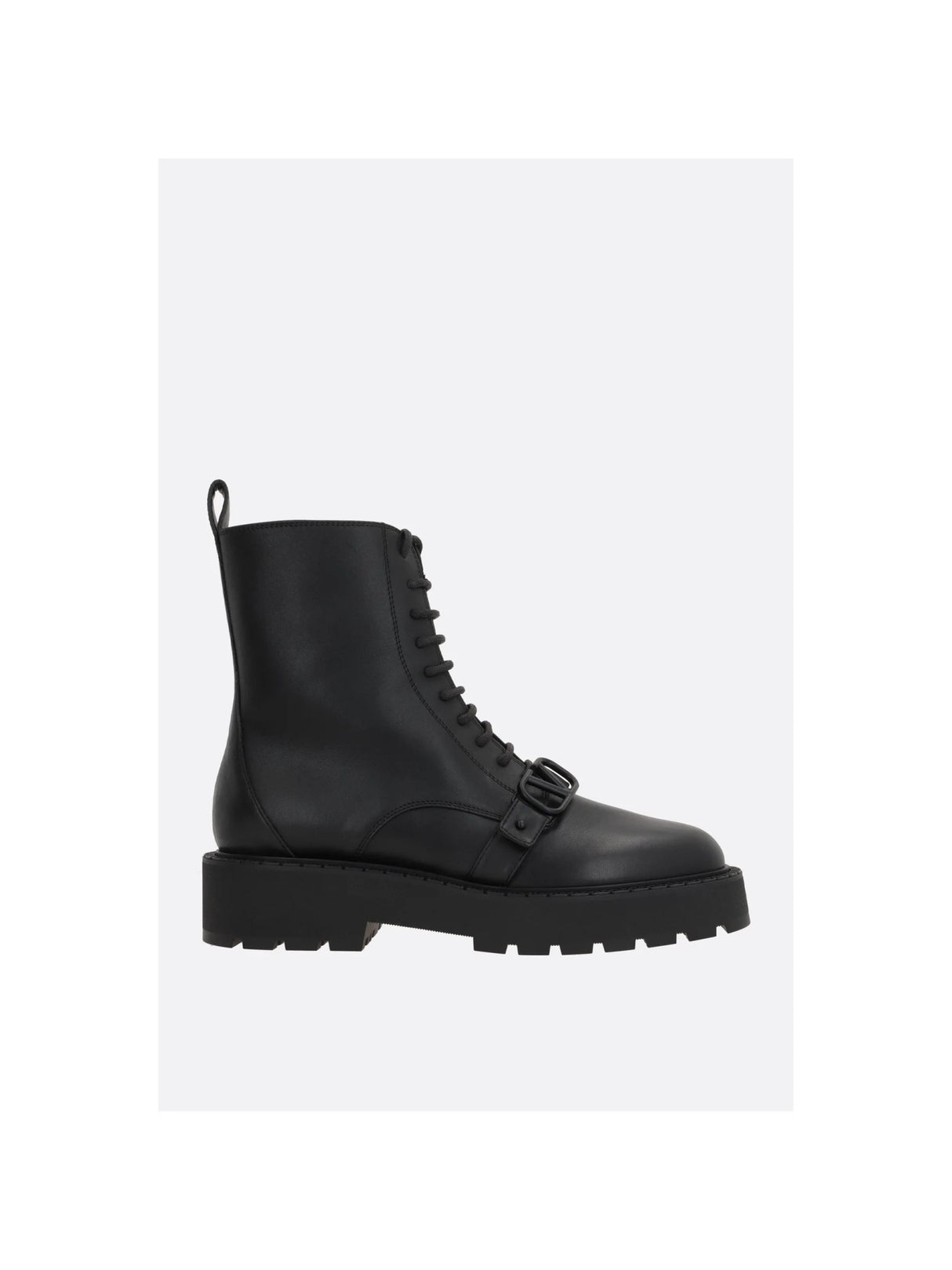 VLogo Signature Smooth Leather Combat Boots-VALENTINO GARAVANI-JOHN JULIA