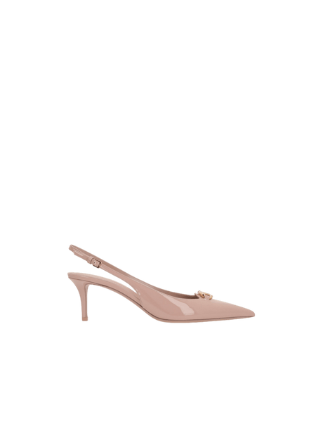 Vlogo The Bold Edition Patent Leather Slingbacks-VALENTINO GARAVANI-JOHN JULIA