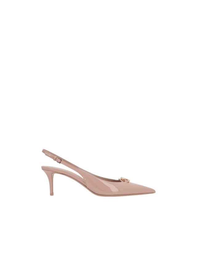 Vlogo The Bold Edition Patent Leather Slingbacks-VALENTINO GARAVANI-JOHN JULIA