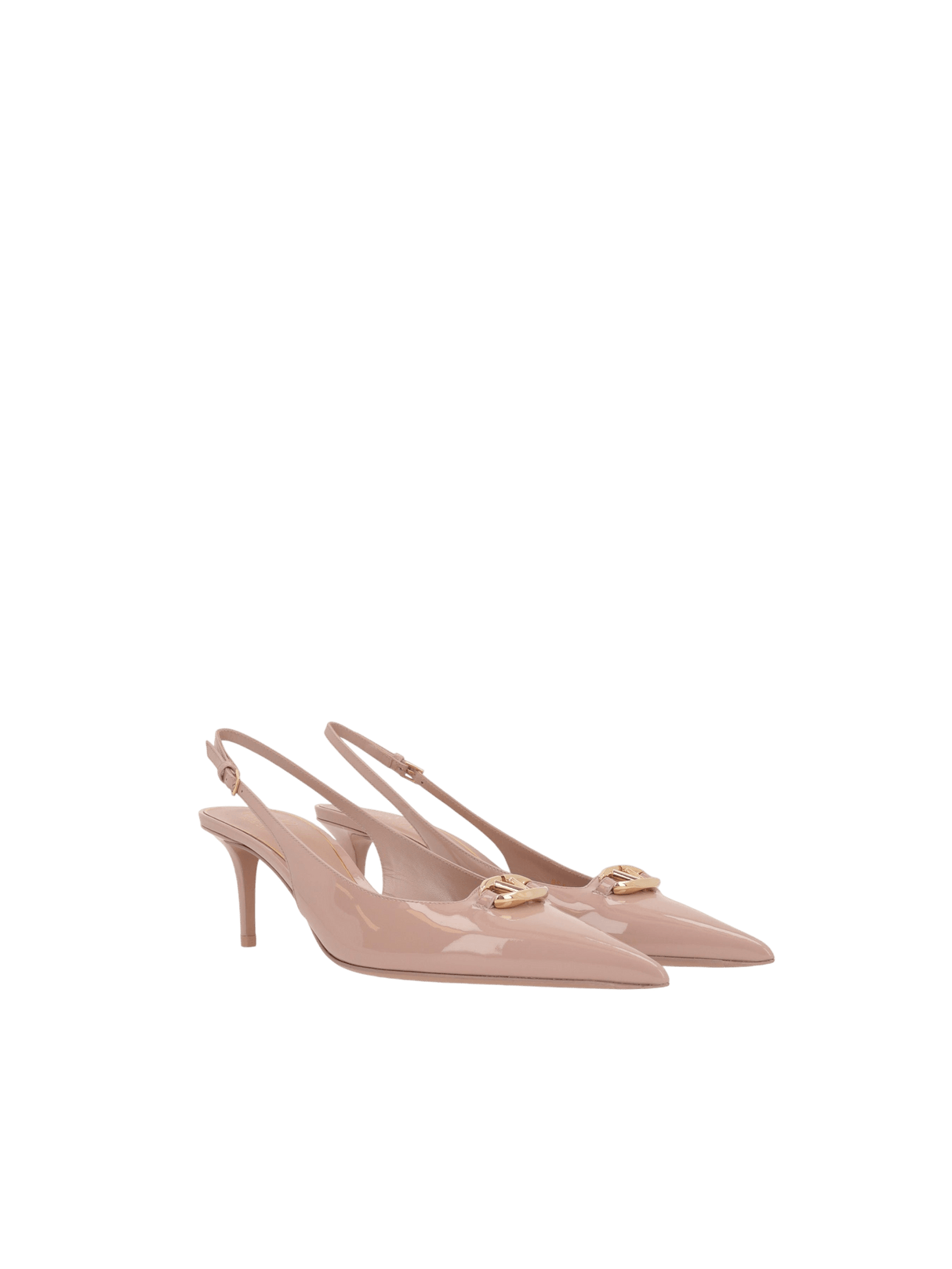 Vlogo The Bold Edition Patent Leather Slingbacks-VALENTINO GARAVANI-JOHN JULIA