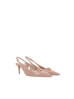 Vlogo The Bold Edition Patent Leather Slingbacks-VALENTINO GARAVANI-JOHN JULIA