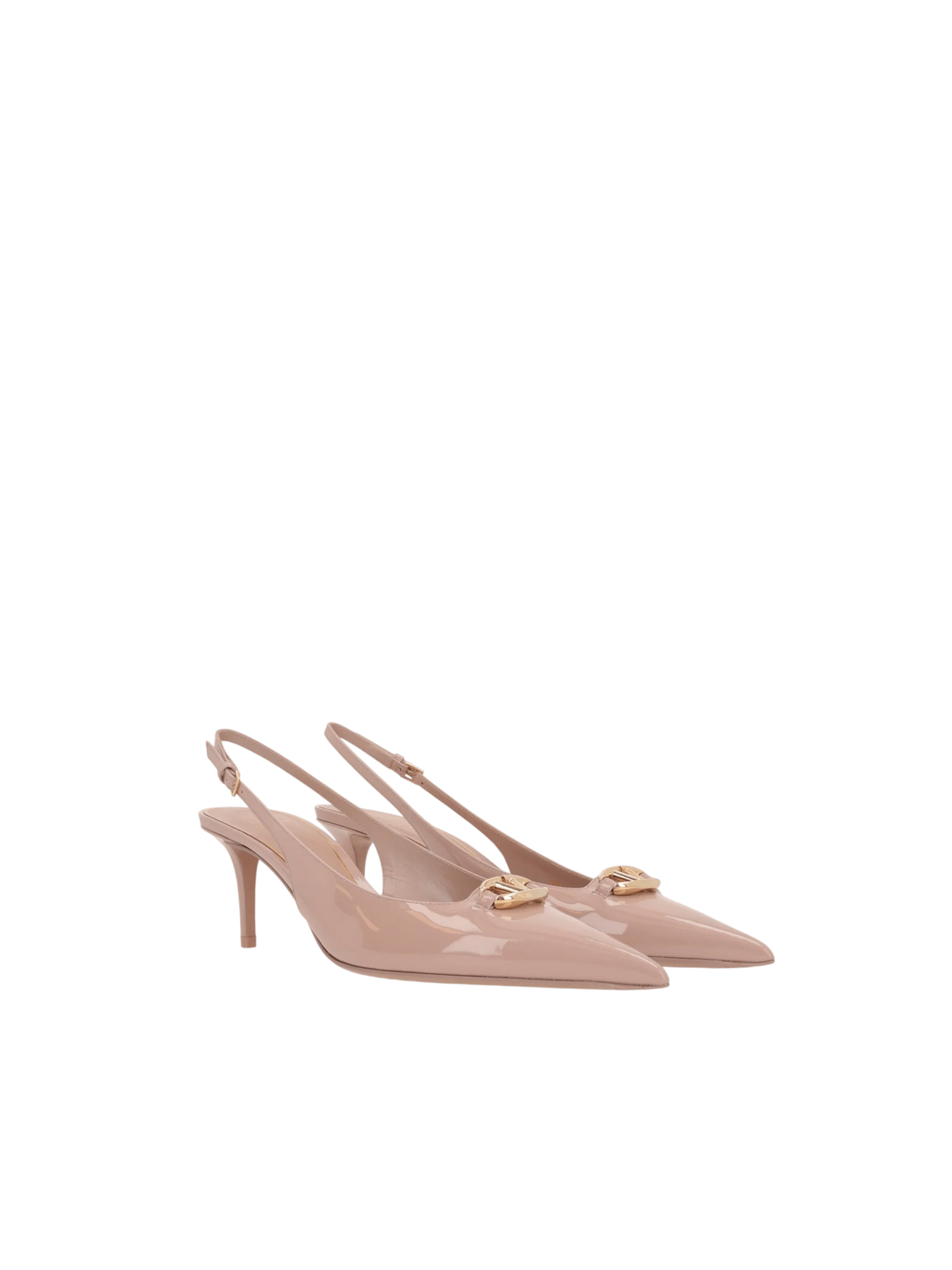 Vlogo The Bold Edition Patent Leather Slingbacks-VALENTINO GARAVANI-JOHN JULIA