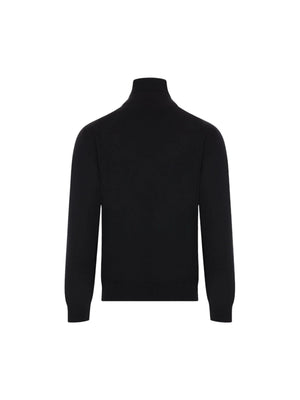 VLogo Wool Turtleneck Sweater-Valentino Garavani-JOHN JULIA