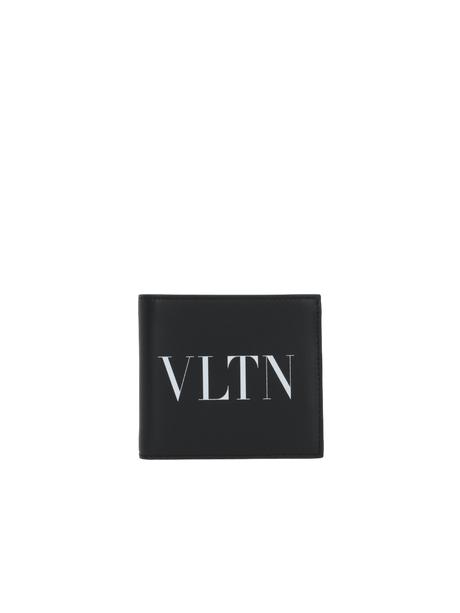 Vltn Smooth Leather Billfold Wallet-VALENTINO GARAVANI-JOHN JULIA