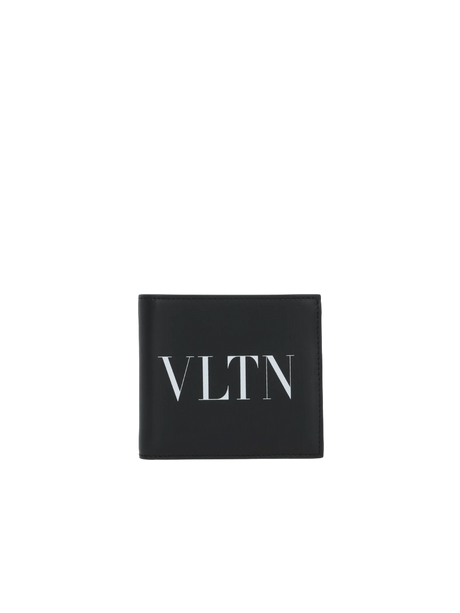 Vltn Smooth Leather Billfold Wallet-VALENTINO GARAVANI-JOHN JULIA