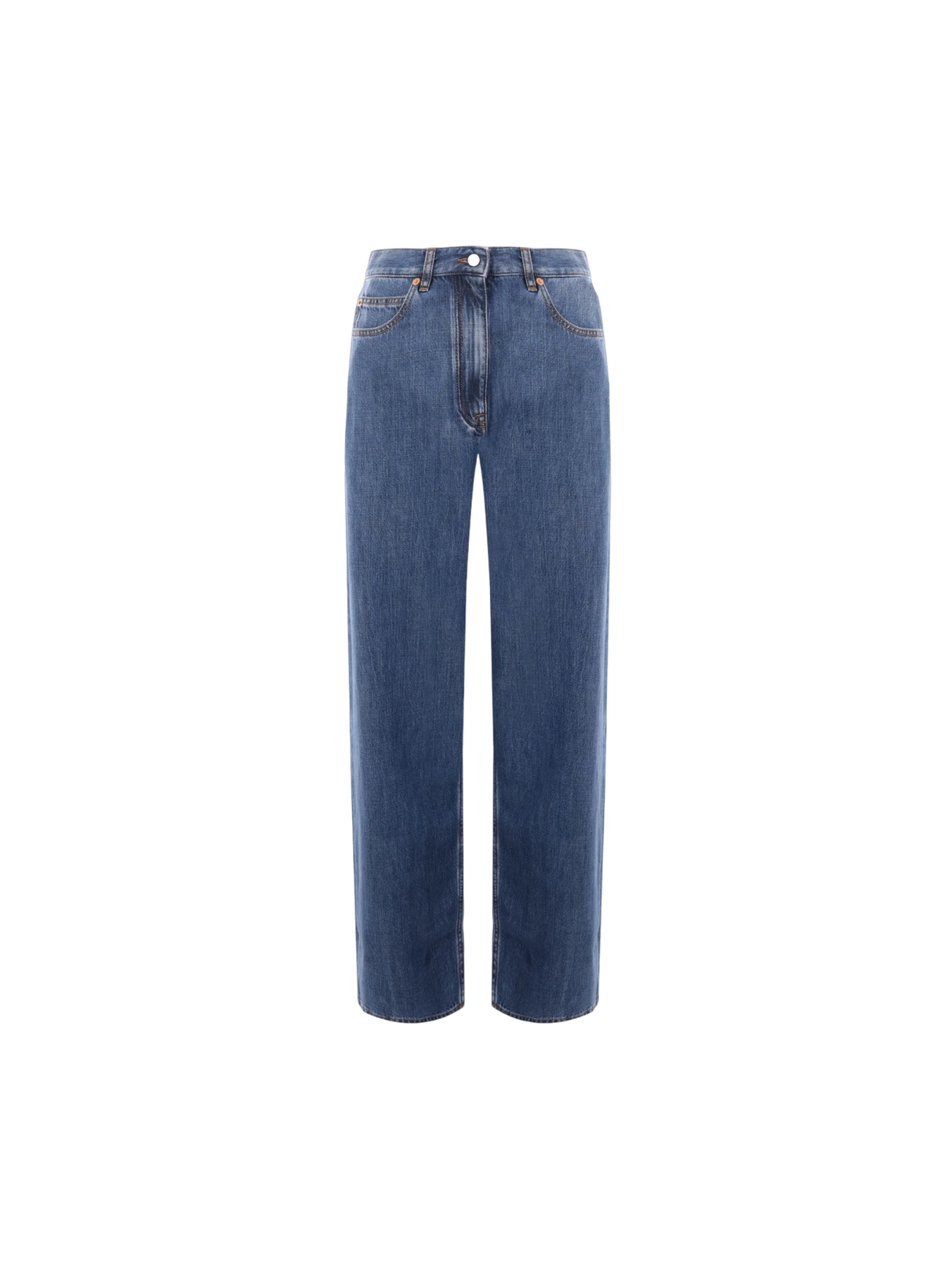 Wide-leg Denim Jeans-VALENTINO GARAVANI-JOHN JULIA