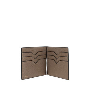 Grainy Leather Money-Clip Wallet-VALEXTRA-JOHN JULIA