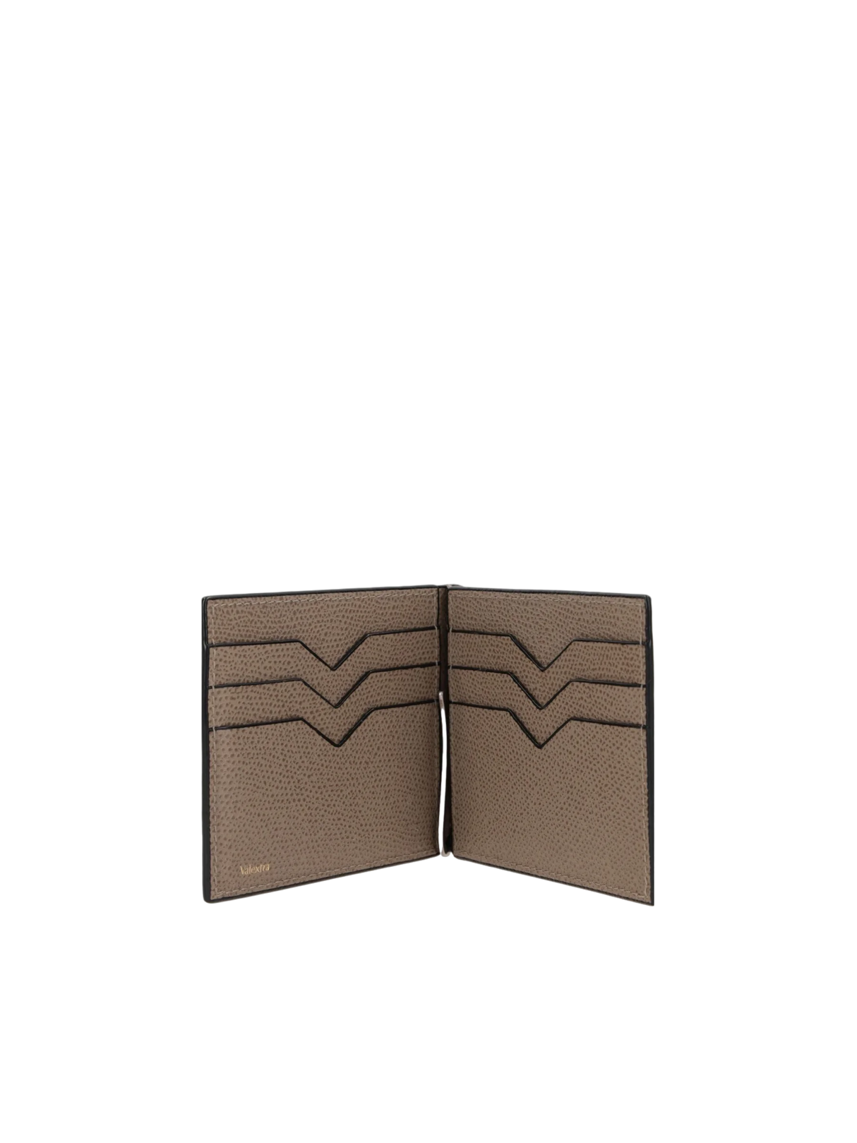 Grainy Leather Money-Clip Wallet-VALEXTRA-JOHN JULIA