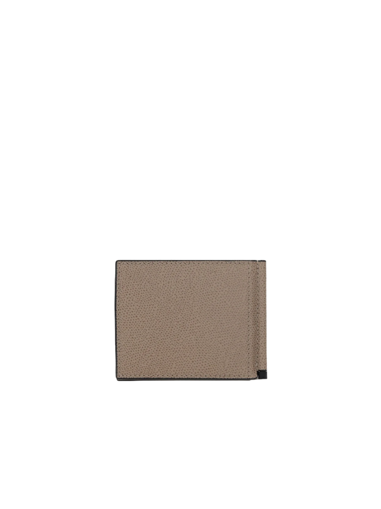 Grainy Leather Money-Clip Wallet-VALEXTRA-JOHN JULIA