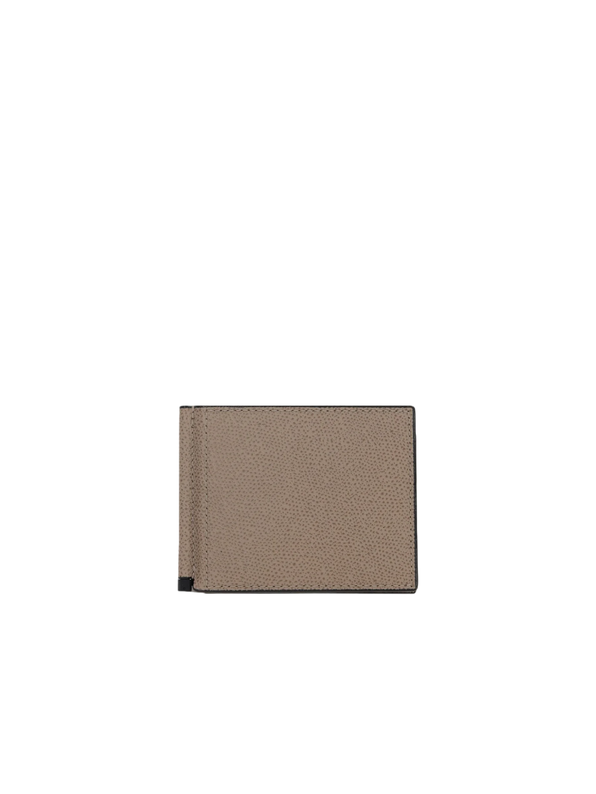 Grainy Leather Money-Clip Wallet-VALEXTRA-JOHN JULIA