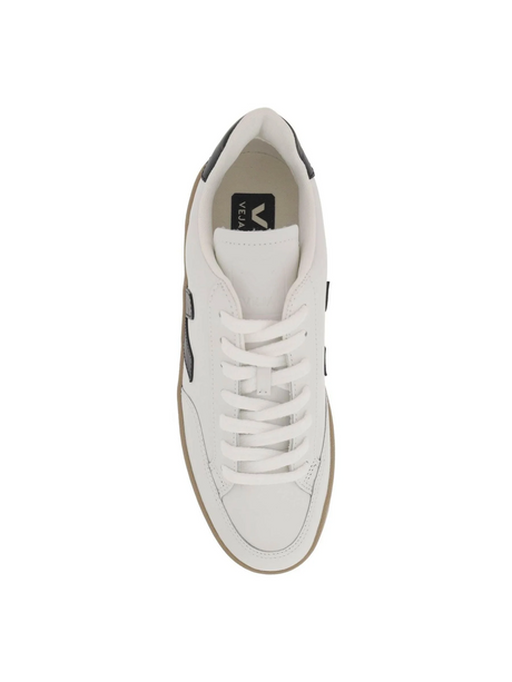 Extra White Black Dune Leather V 12 Sneakers VEJA JOHN JULIA.