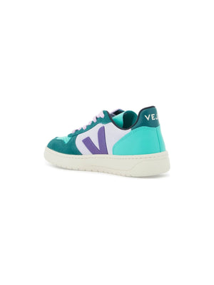 VEJA-V-10 Chromefree Leather Sneakers-JOHN JULIA