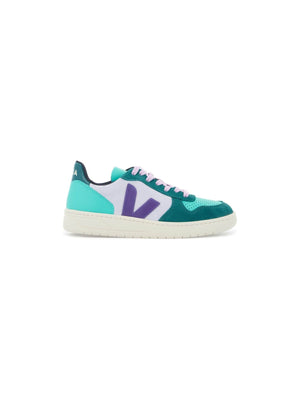 VEJA-V-10 Chromefree Leather Sneakers-JOHN JULIA