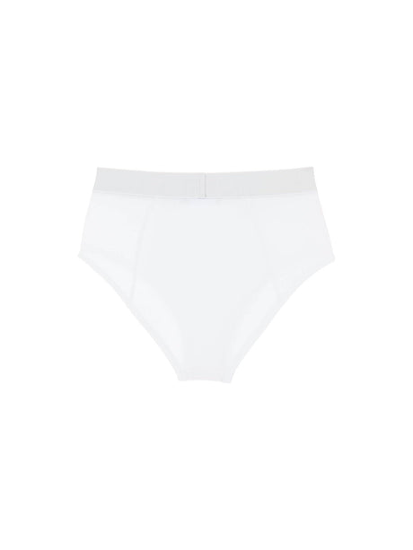 '90s Logo Ribbed High-Waisted Briefs