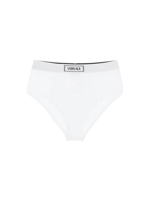 ’90s Logo Ribbed High-Waisted Briefs - 000 - Women > Clothing > Lingerie and nightwear > Slips