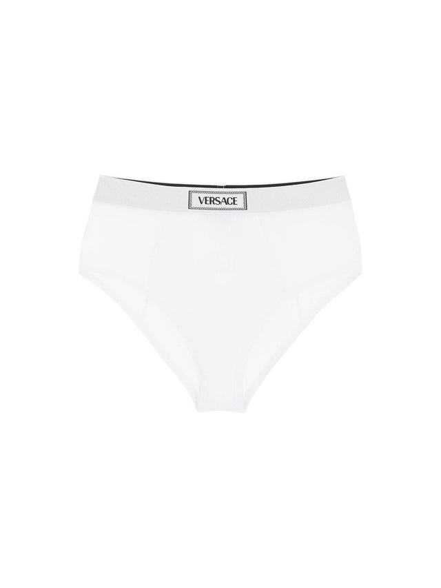 ’90s Logo Ribbed High-Waisted Briefs - 000 - Women > Clothing > Lingerie and nightwear > Slips