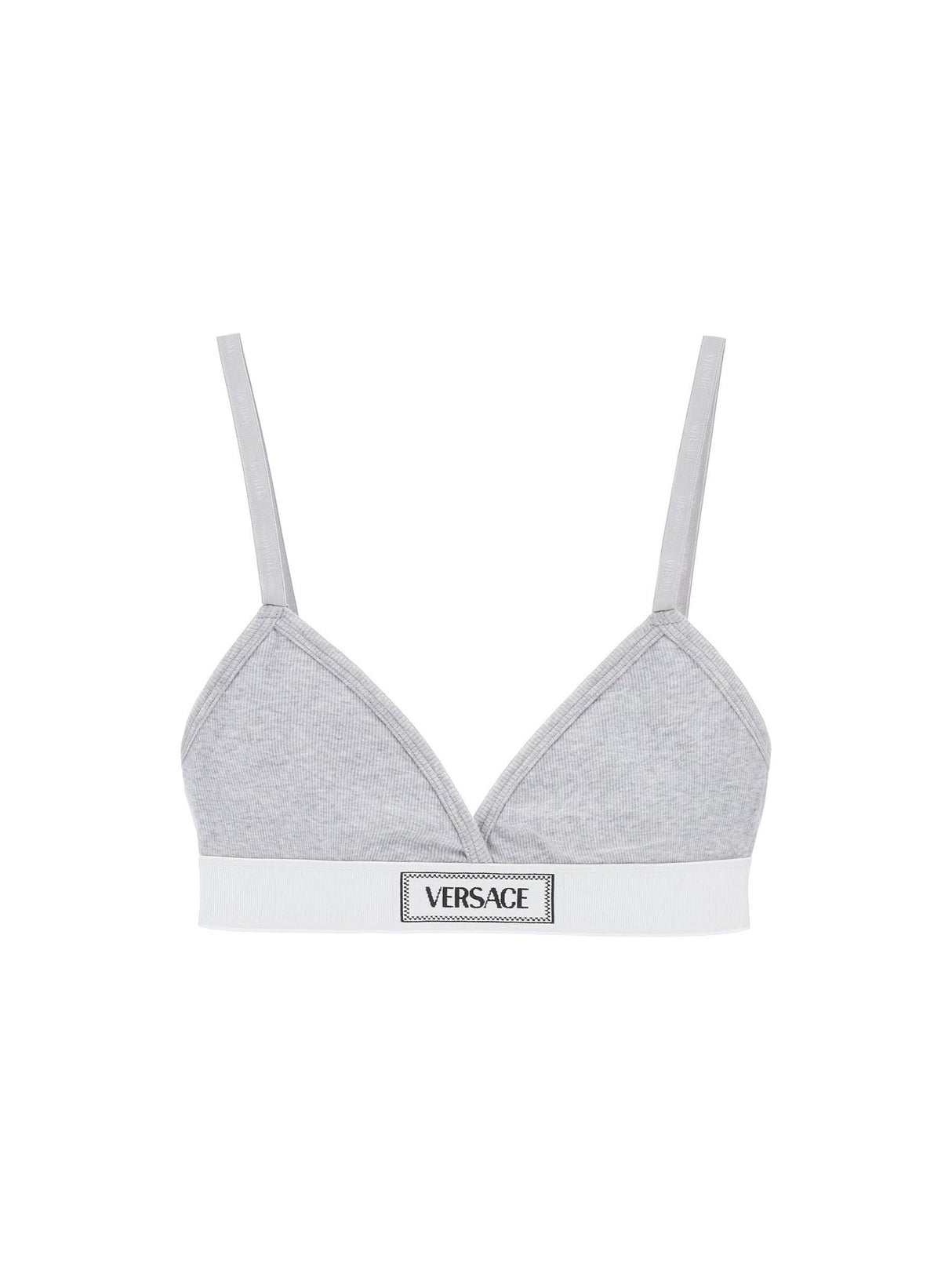 '90s Logo Ribbed Triangle Bralette